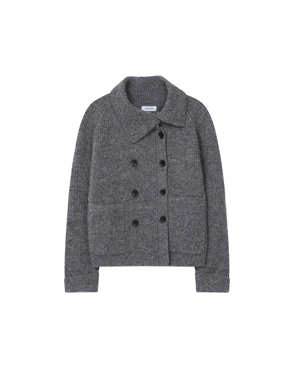 미세키서울(MISEKI SEOUL) Double button bold knit GREY