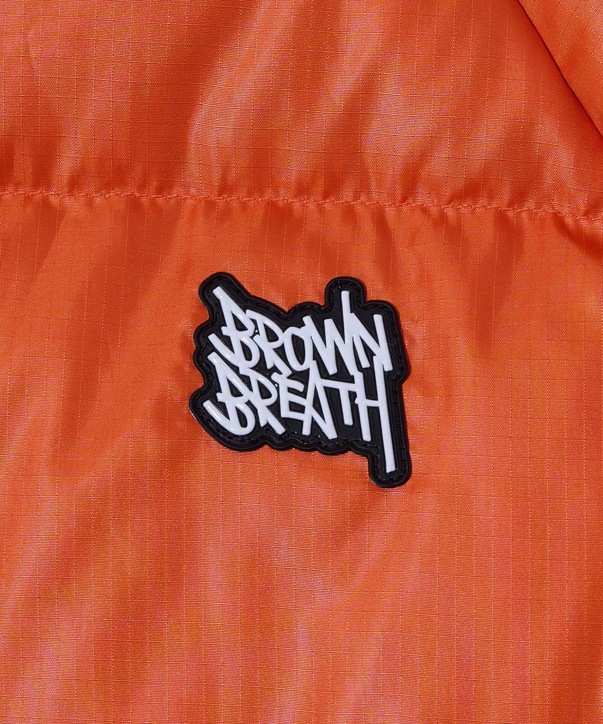 브라운브레스 키즈(BROWNBREATH KIDS) KIDS TAG HOODIE PADDING JUMPER - ORANGE