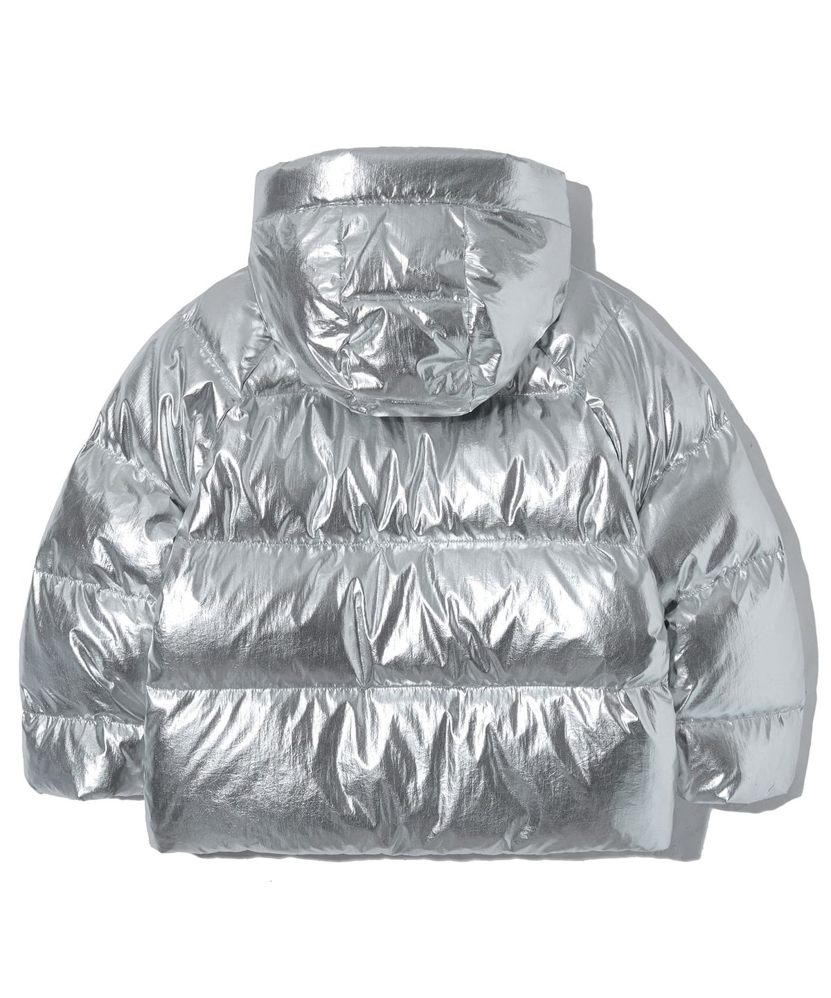 브라운브레스 키즈(BROWNBREATH KIDS) KIDS TAG HOODIE PADDING JUMPER - SILVER