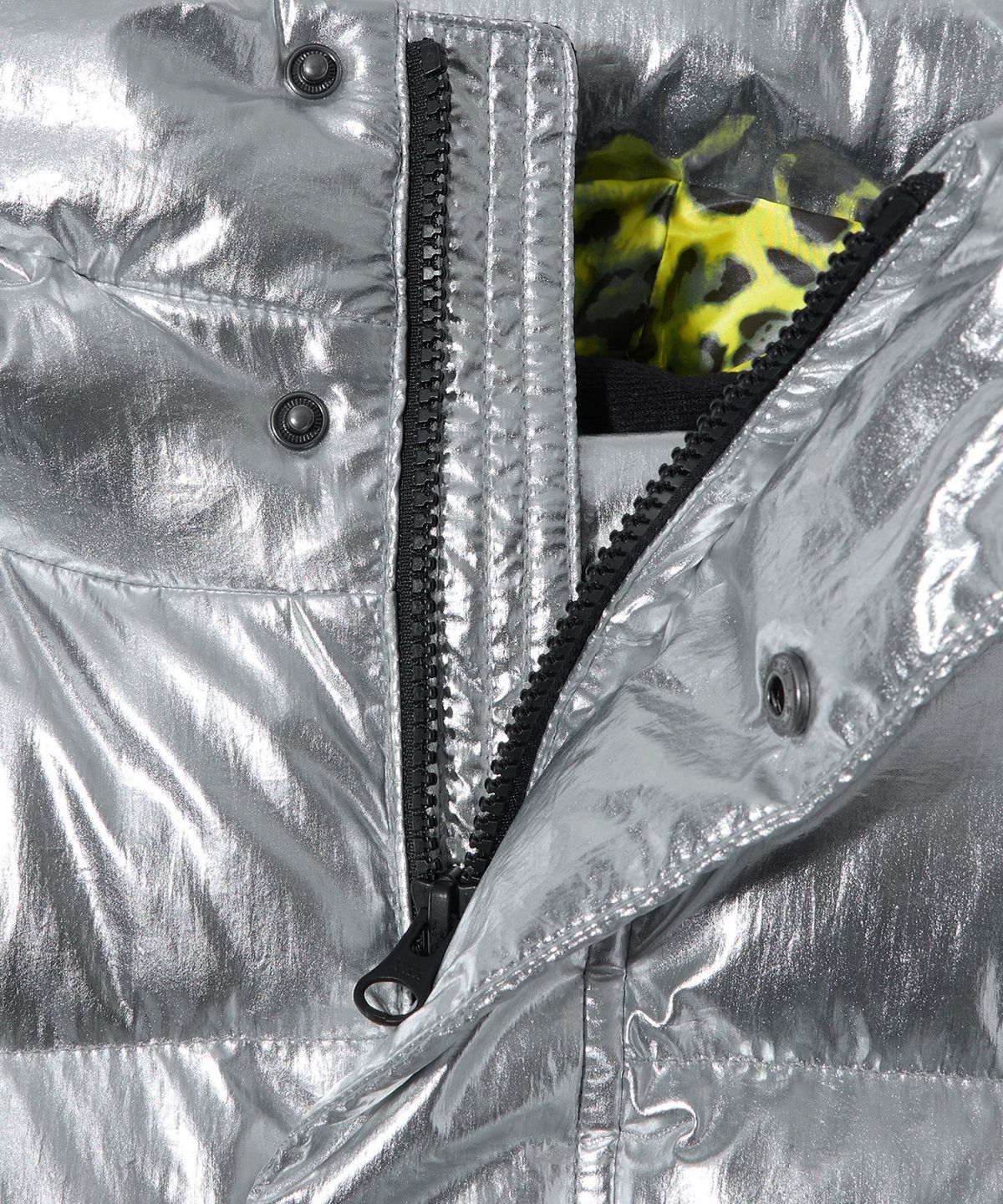 브라운브레스 키즈(BROWNBREATH KIDS) KIDS TAG HOODIE PADDING JUMPER - SILVER