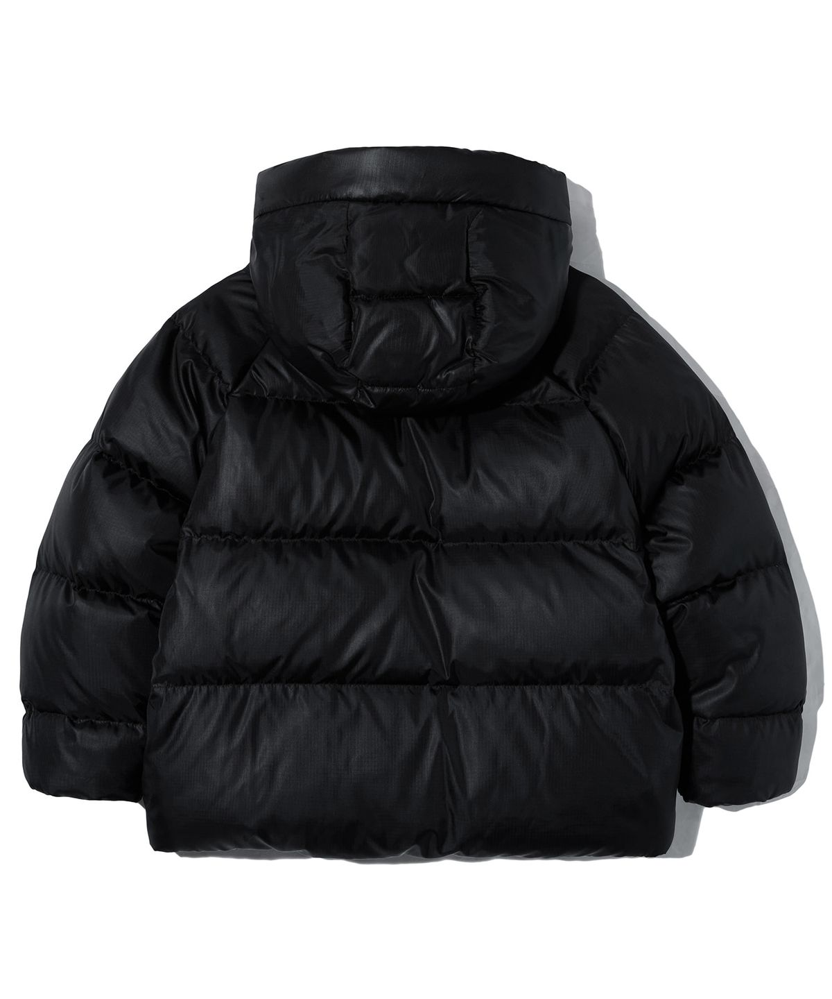 브라운브레스 키즈(BROWNBREATH KIDS) KIDS TAG HOODIE PADDING JUMPER - BLACK