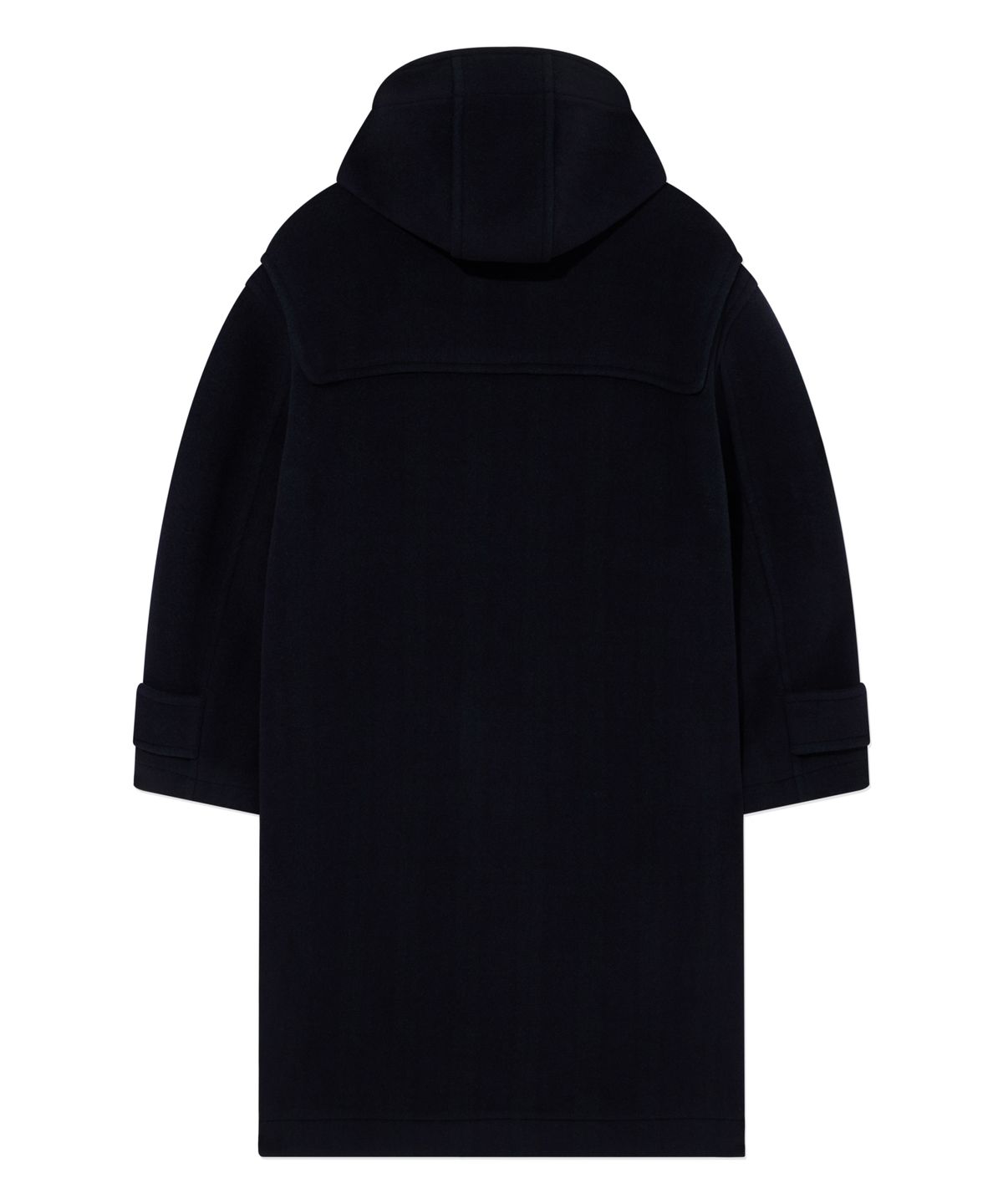 커버낫(COVERNAT) 체크 후드 더플코트 Dark Navy