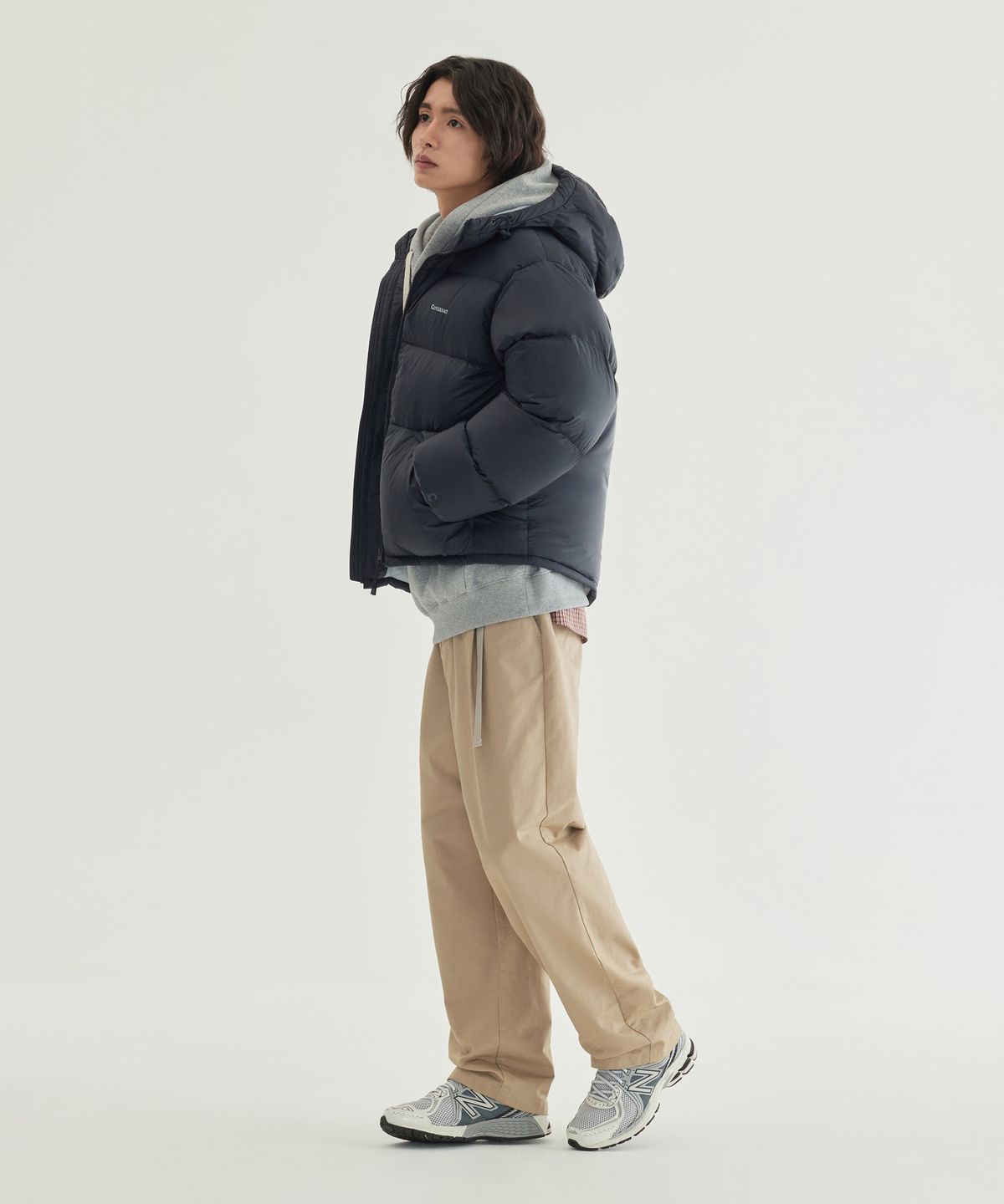 커버낫(COVERNAT) 씨빅 RDS 후드 숏 푸퍼 Dark Navy