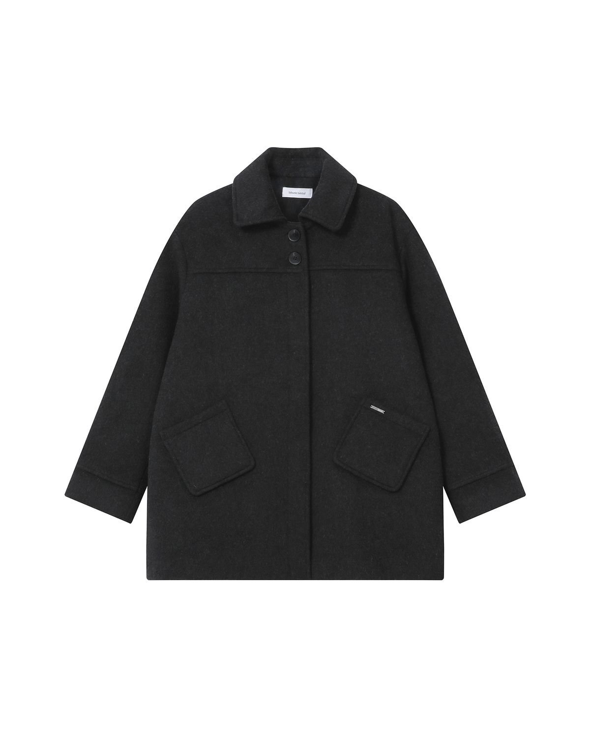 미세키서울(MISEKI SEOUL) Slate half coat CHARCOAL