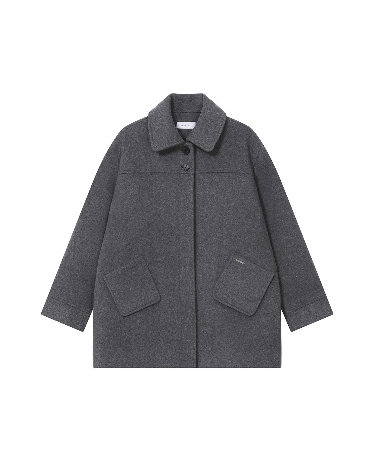 미세키서울(MISEKI SEOUL) Slate half coat GREY
