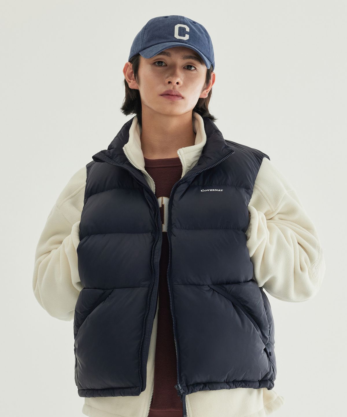커버낫(COVERNAT) 씨빅 RDS 다운 베스트 Navy