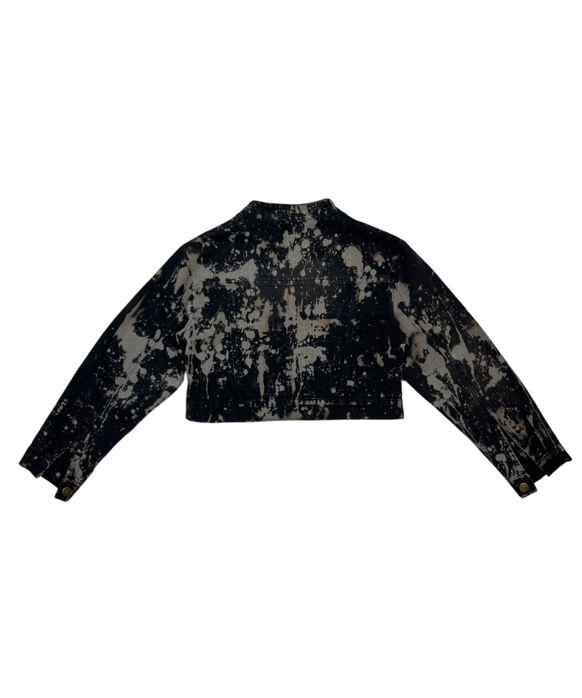 본슬리피(BORN SLIPPY) Addicted Wash Crop Denim Jacket (Black)