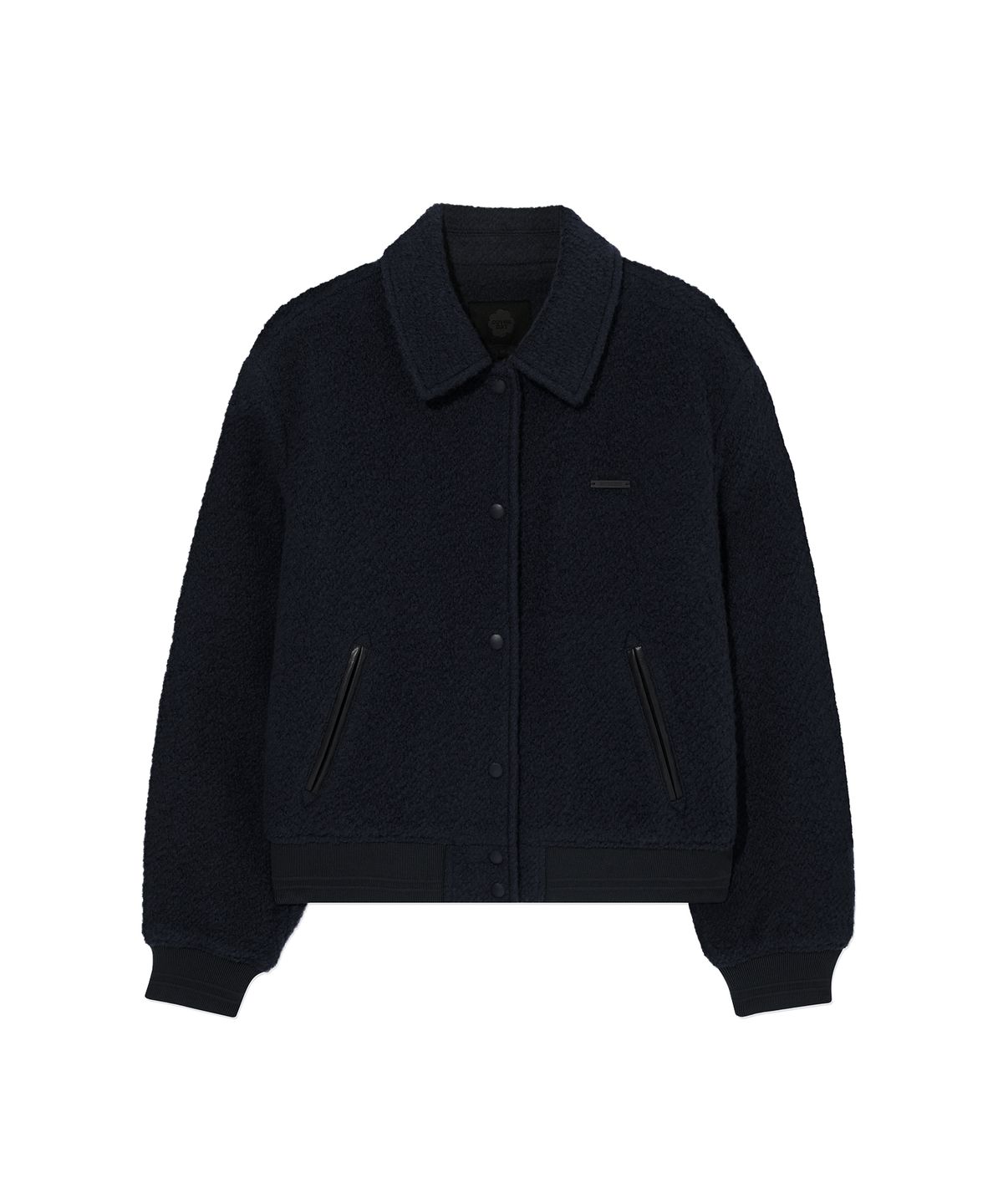 커버낫 우먼(COVERNAT WOMAN) 우먼 울 바시티 자켓 Dark Navy