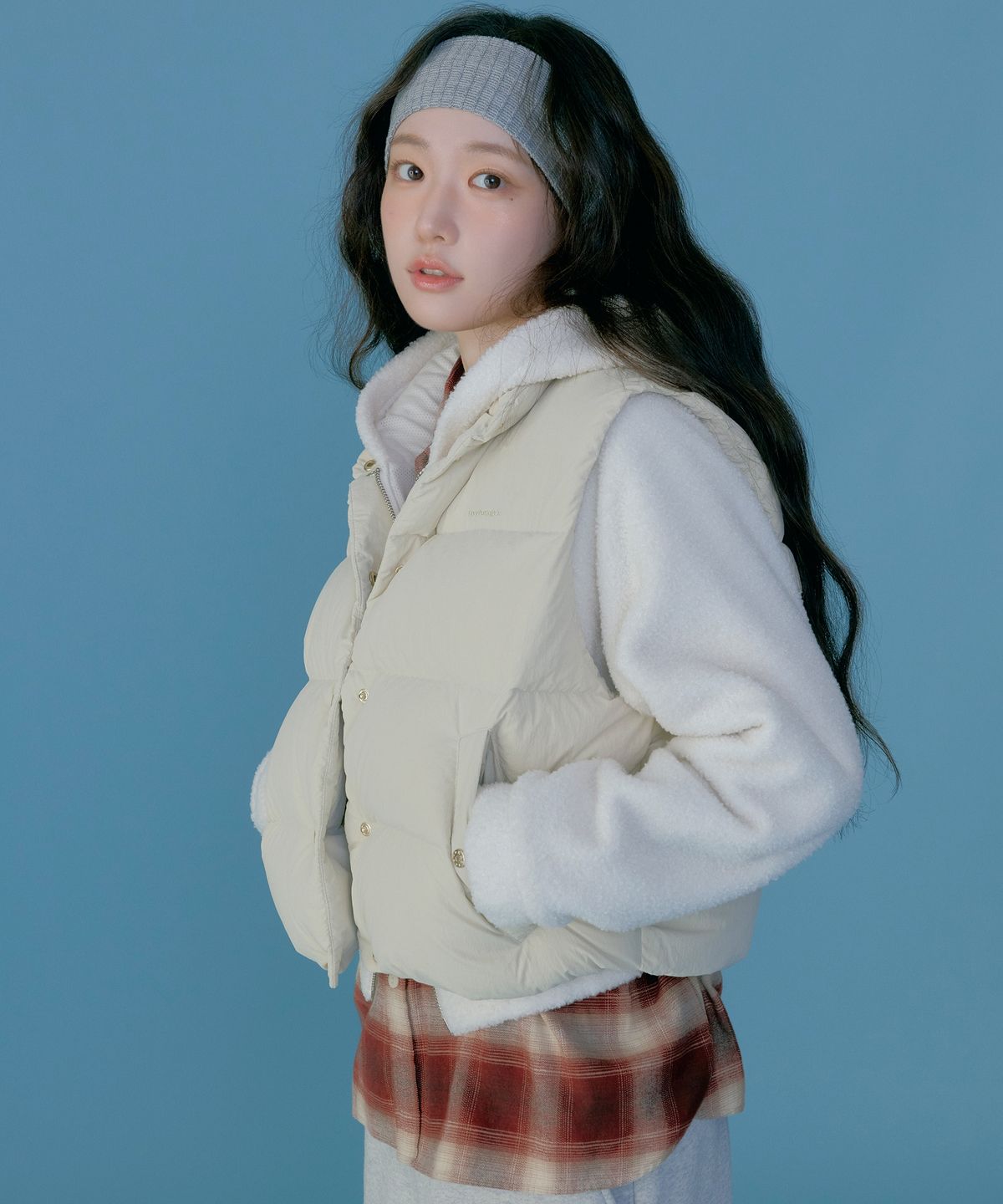커버낫 우먼(COVERNAT WOMAN) 우먼 다운 베스트 Ecru