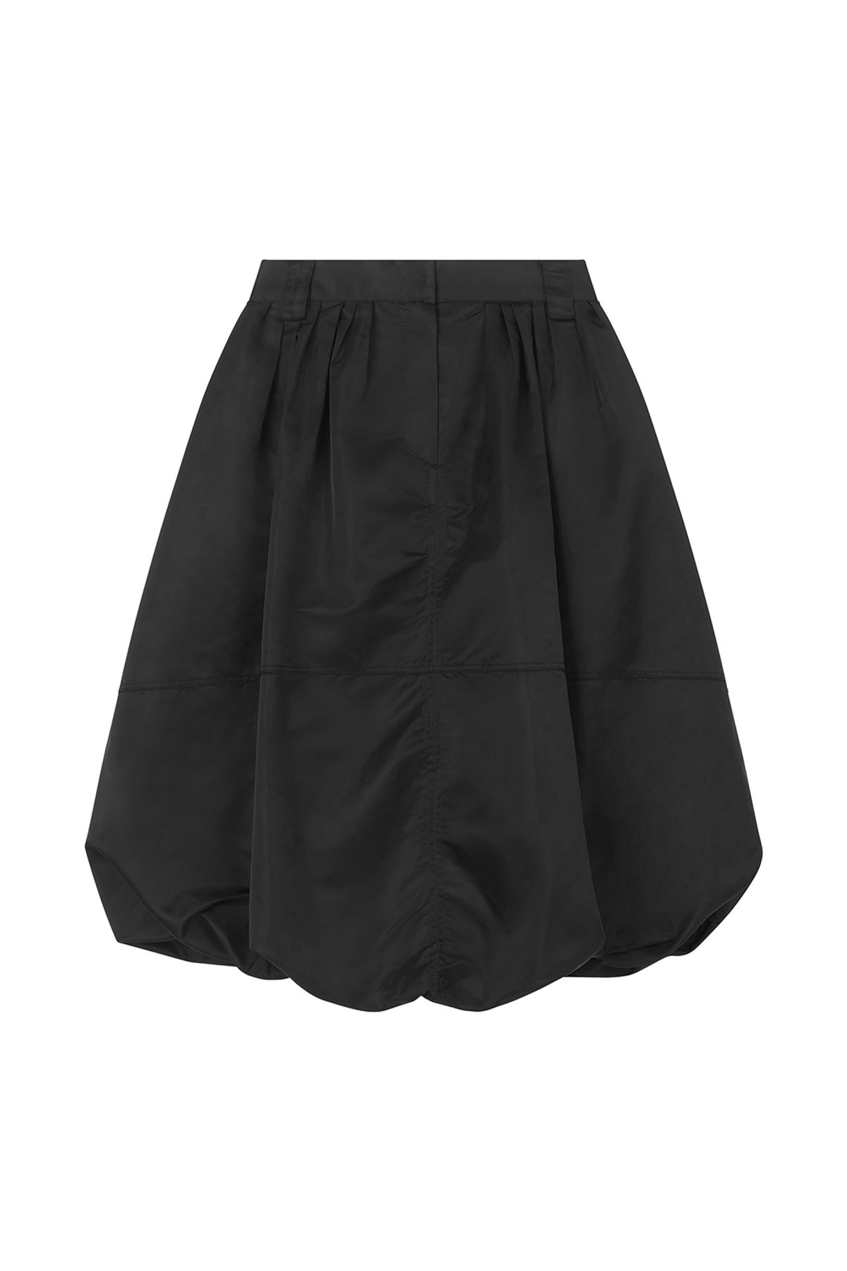 미드앤로우(MIDNLOW) Balloon Banding Skirt (Brown)