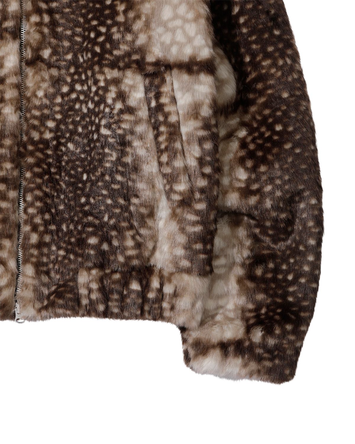 더뮤지엄비지터(THEMUSEUMVISITOR) BAMBIE FUR HOODIE (BROWN)