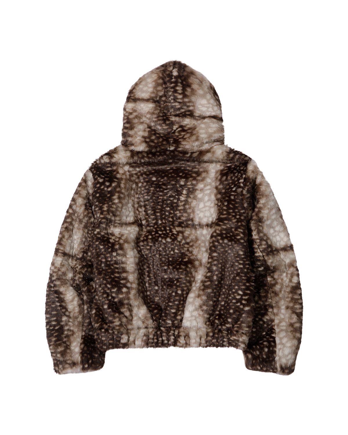 더뮤지엄비지터(THEMUSEUMVISITOR) BAMBIE FUR HOODIE (BROWN)