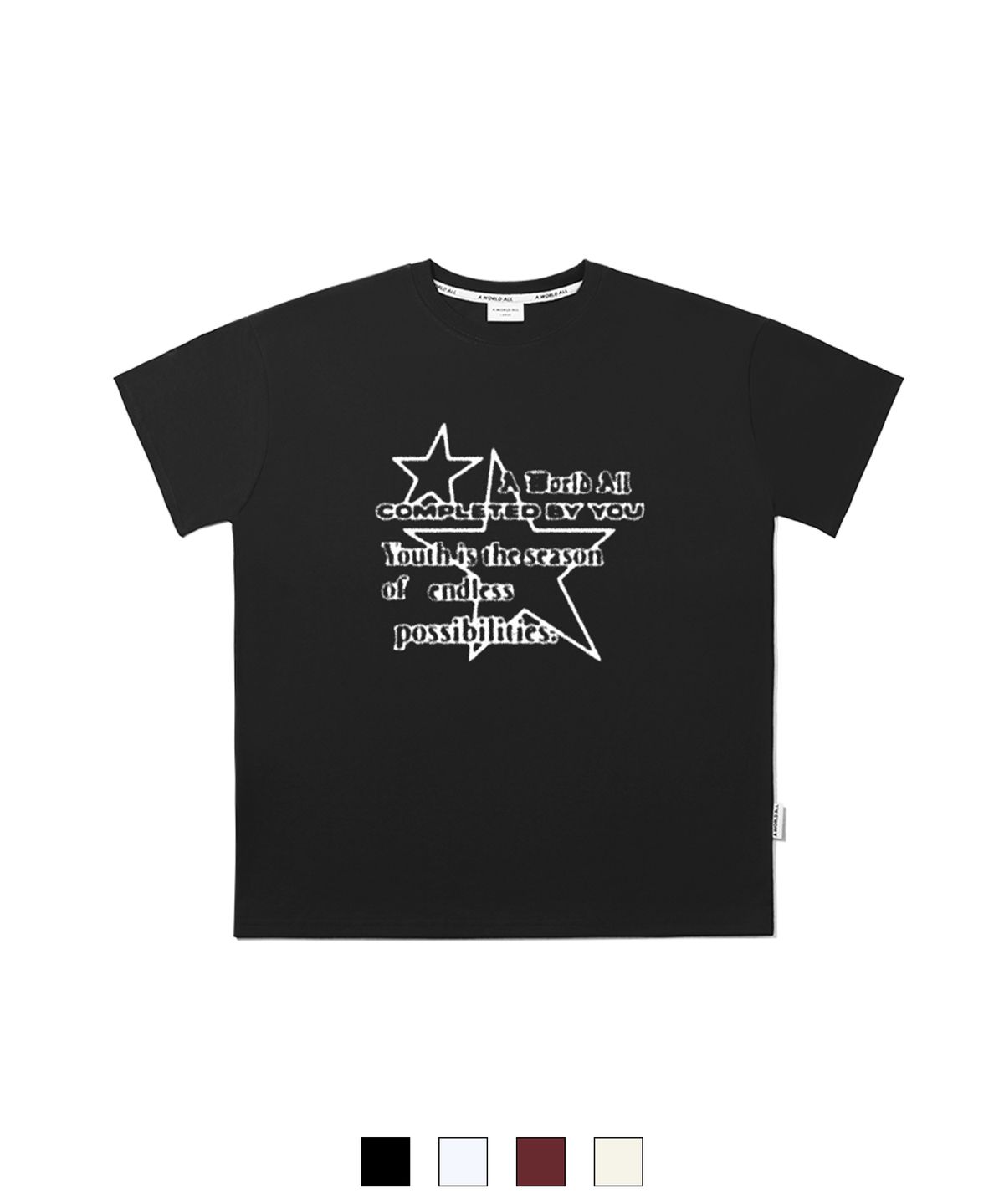 어 월드 올(A WORLD ALL) STAR STREAM 우먼 크롭 반팔(SACAWA-0011)