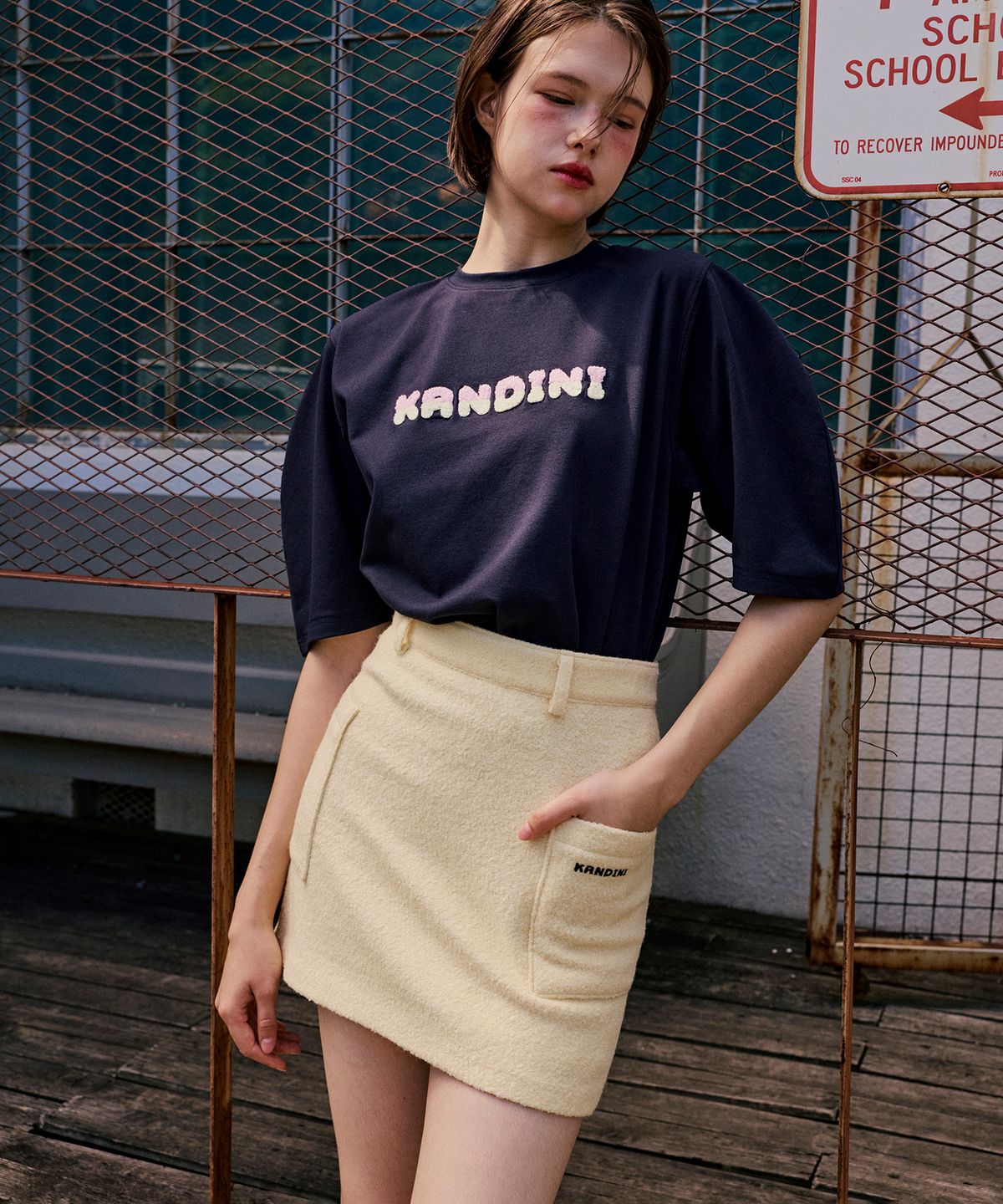 칸디니(KANDINI) 레몬 울터치 포켓 스커트