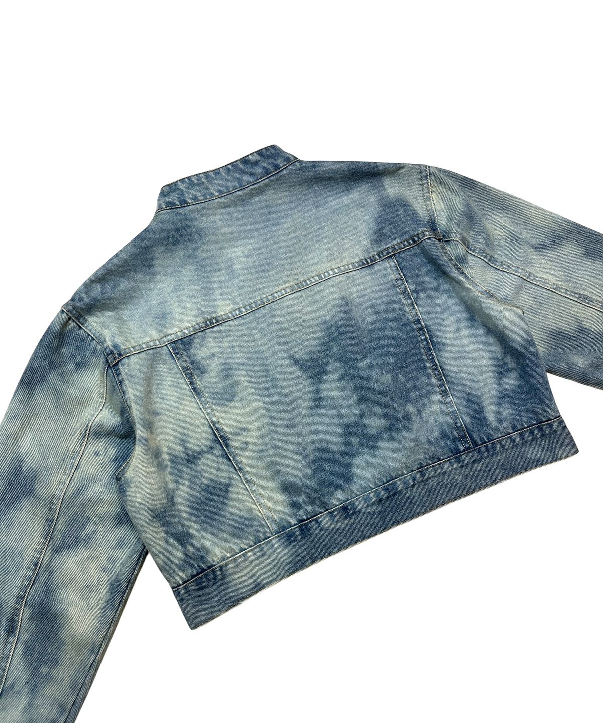 본슬리피(BORN SLIPPY) Addicted Wash Crop Denim Jacket (Light Blue)