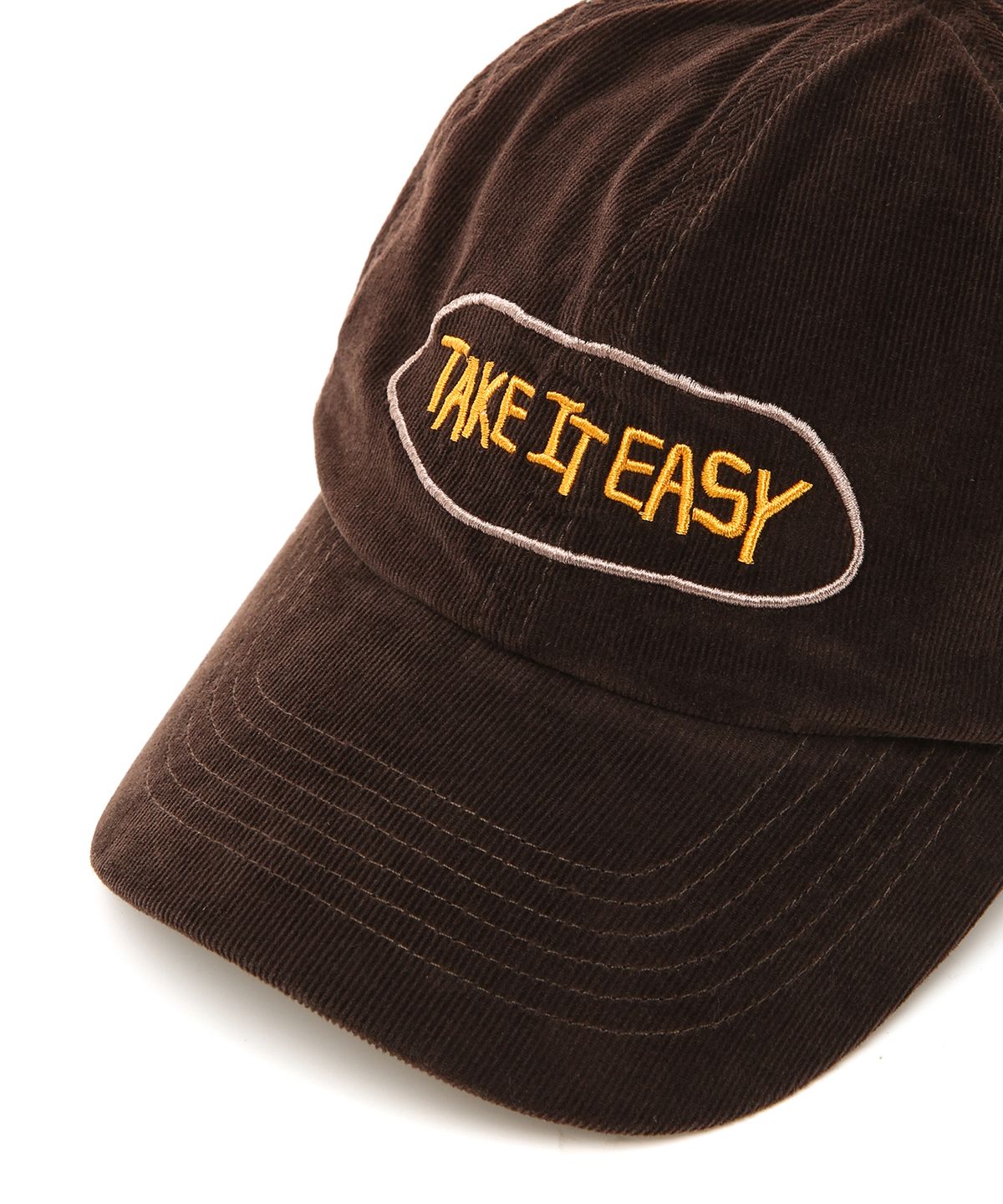 일꼬르소(IL CORSO) TAKE IT EASY 코듀로이 볼캡 다크 브라운 IEHE5F001W3