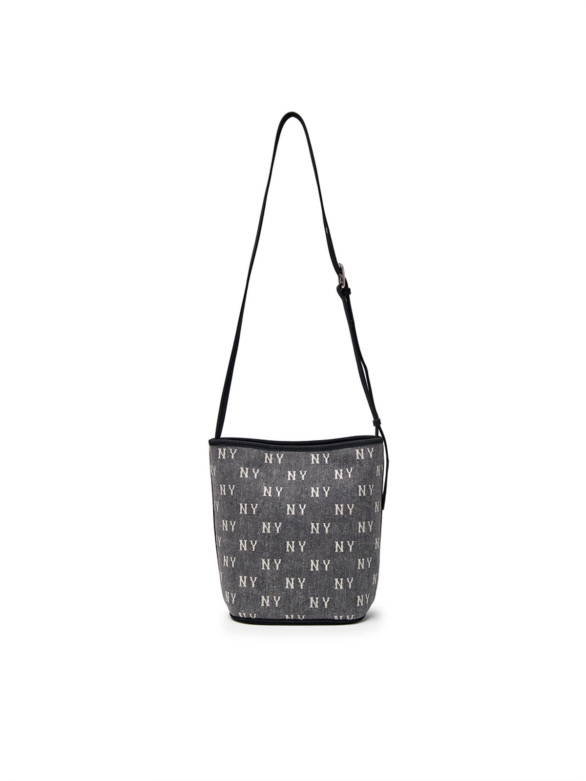 엠엘비(MLB) 클래식 모노그램 빈티지 데님 버킷백 NY (Charcoal Grey)