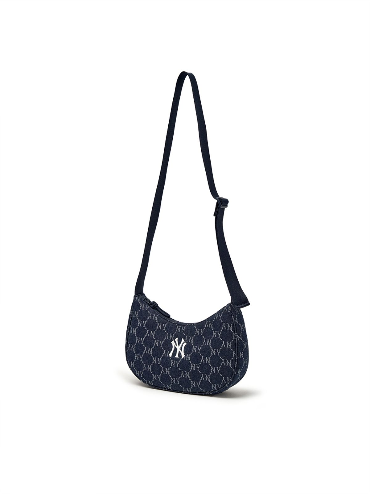 엠엘비(MLB) 다이아 모노그램 데님 JQD 호보백 NY (Indigo)