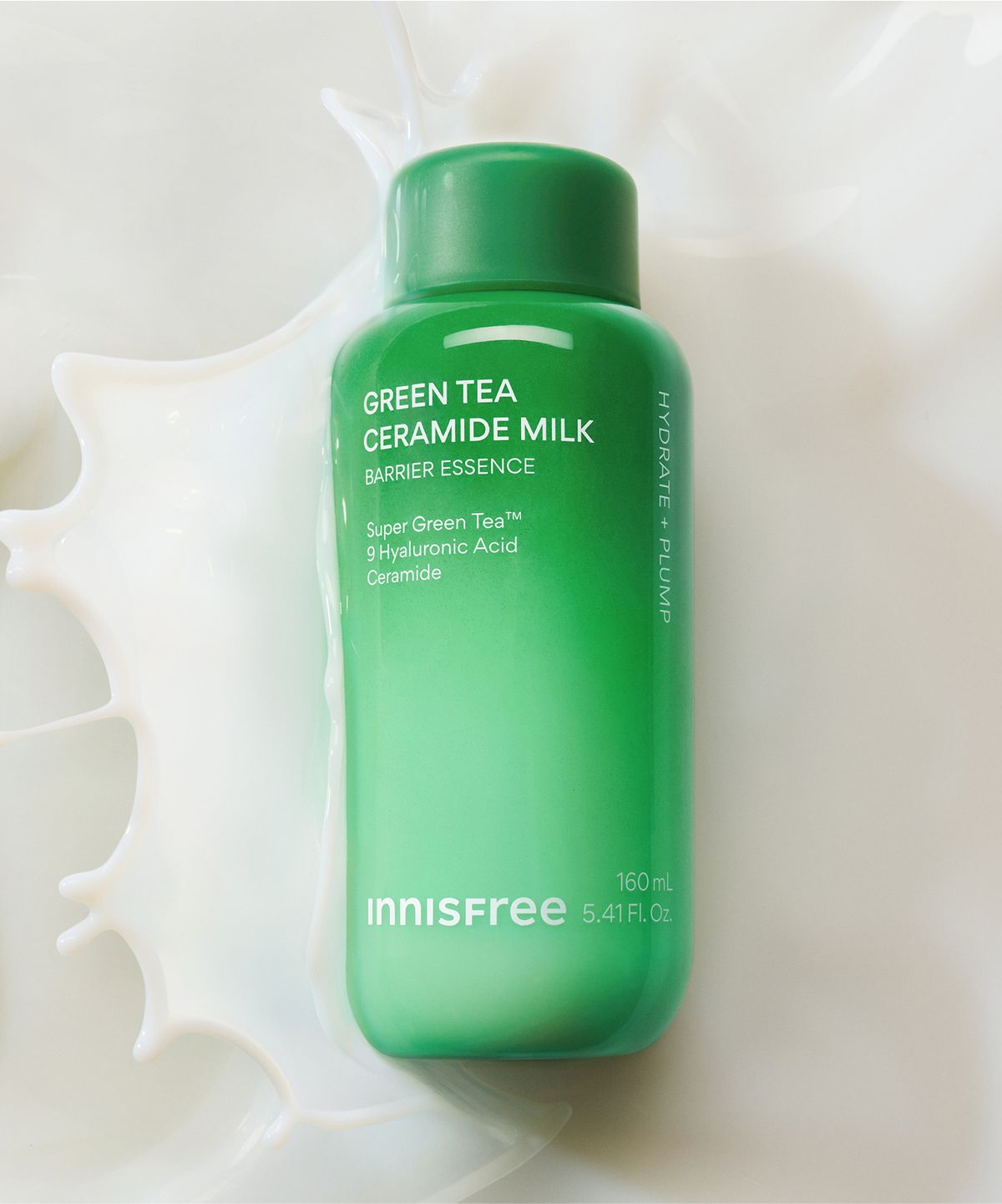 이니스프리(INNISFREE) [사은품 증정] 그린티 세라마이드 밀크 에센스 160mL 2개 + 25mL 4개