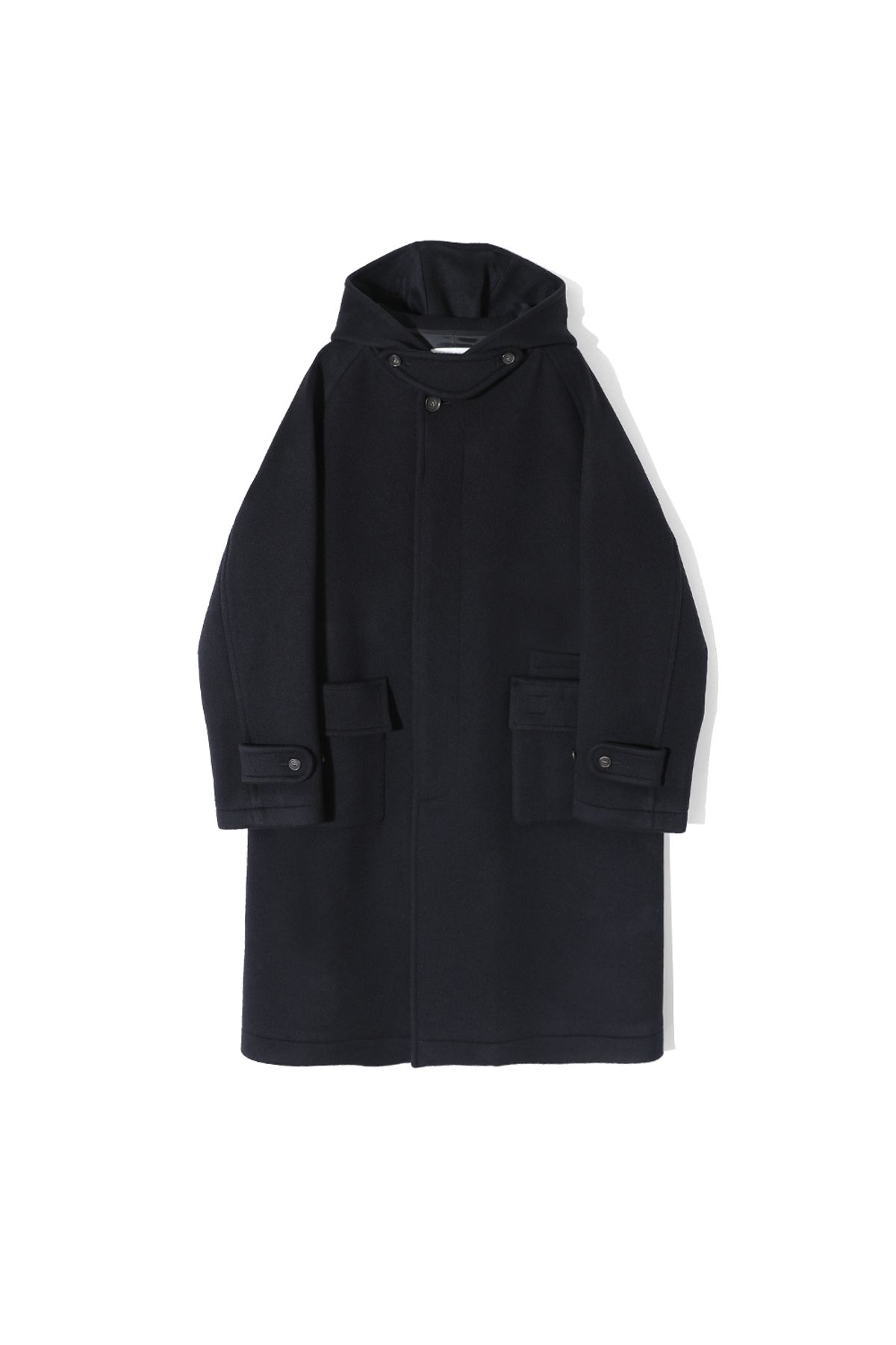 홀리선(HORLISUN) Longgrove Wool Hood Coat Dark Navy