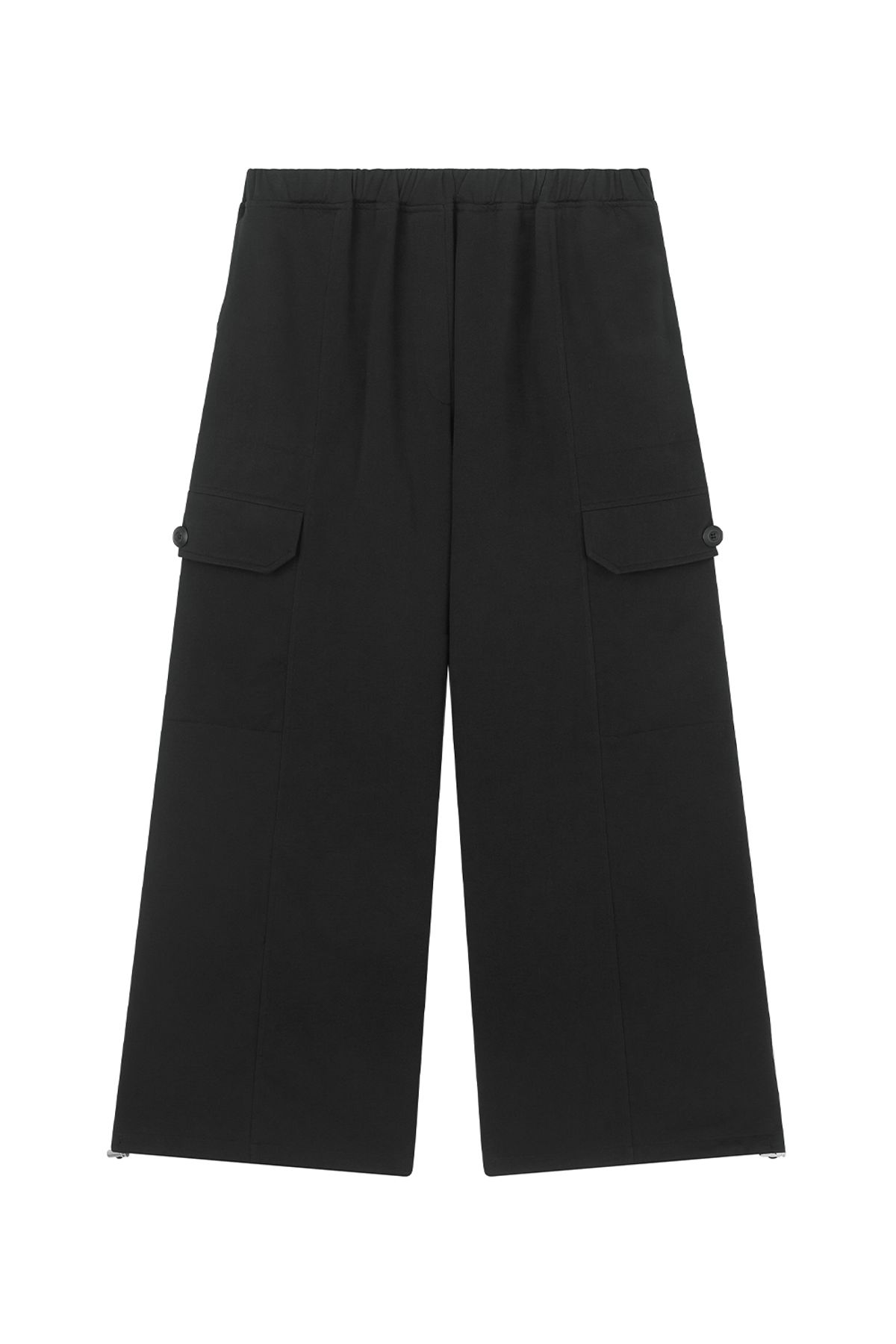 미드앤로우(MIDNLOW) Big Pocket Wide Pants (Black)
