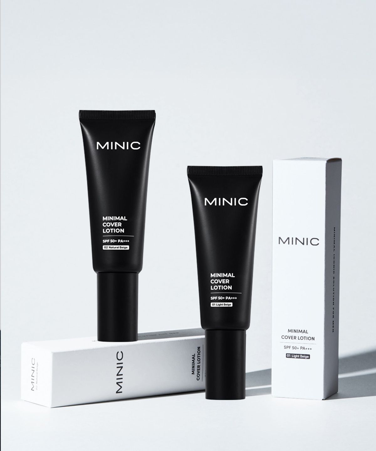 미닉(MINIC) 미니멀 커버 로션 01호 40ml(밝은피부용)+ 에어리 립밤 4.7g(+커버로션 체험분 1호 1ml 증정)