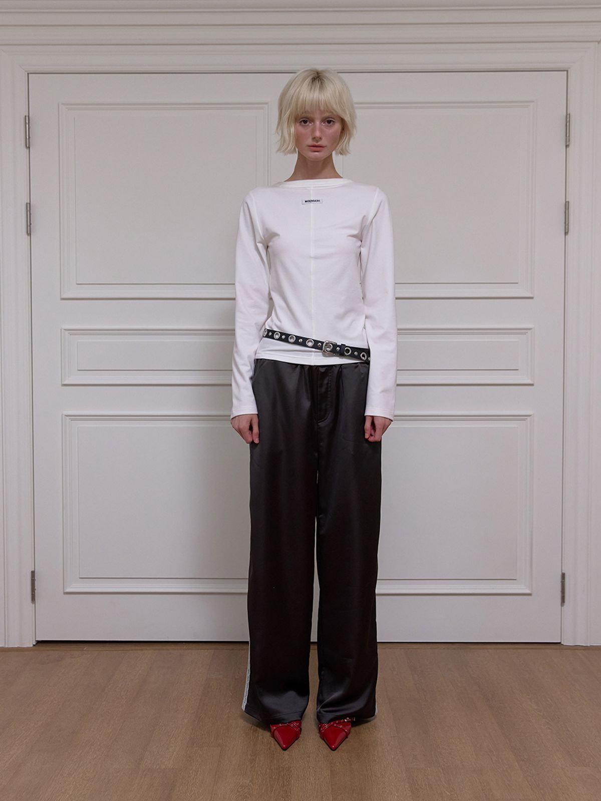민더리(MEENDERI) 2WAY CLASSIC LONG SLEEVE - WHITE