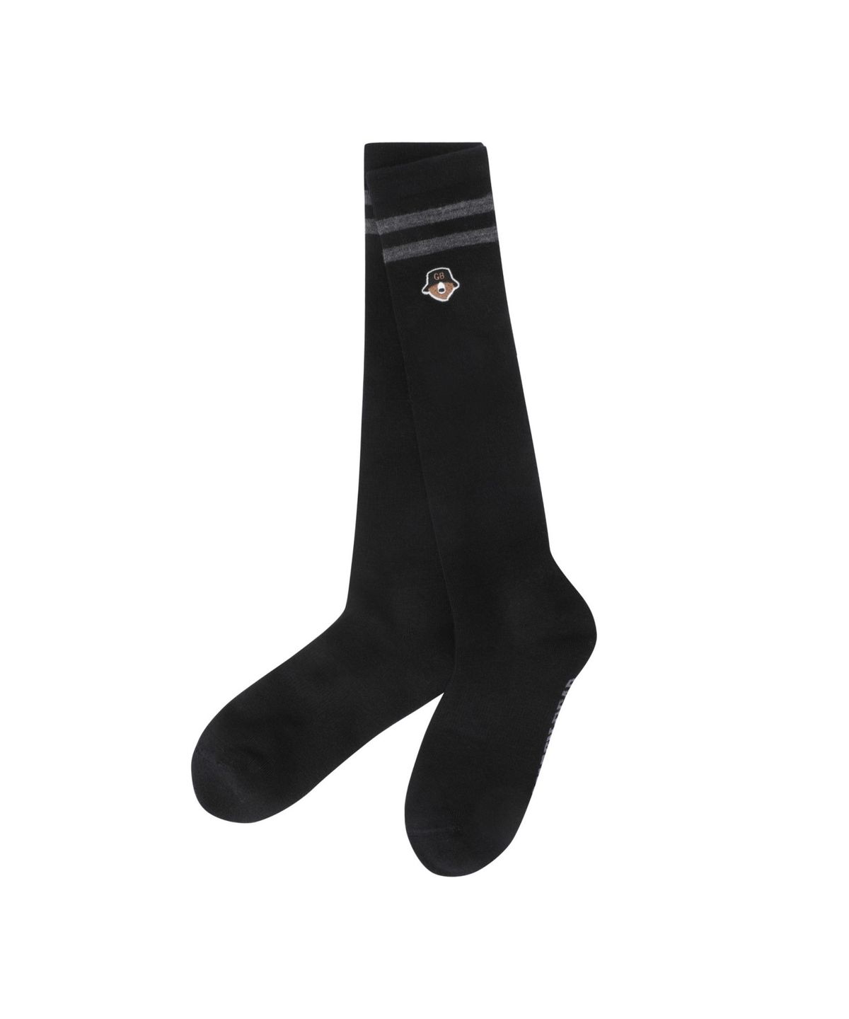 골든베어(GOLDEN BEAR) (W) Striped Wool Knee Socks G6LAX25801BKX