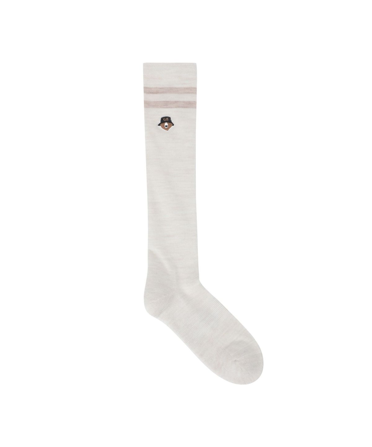 골든베어(GOLDEN BEAR) (W) Striped Wool Knee Socks G6LAX25801IVX