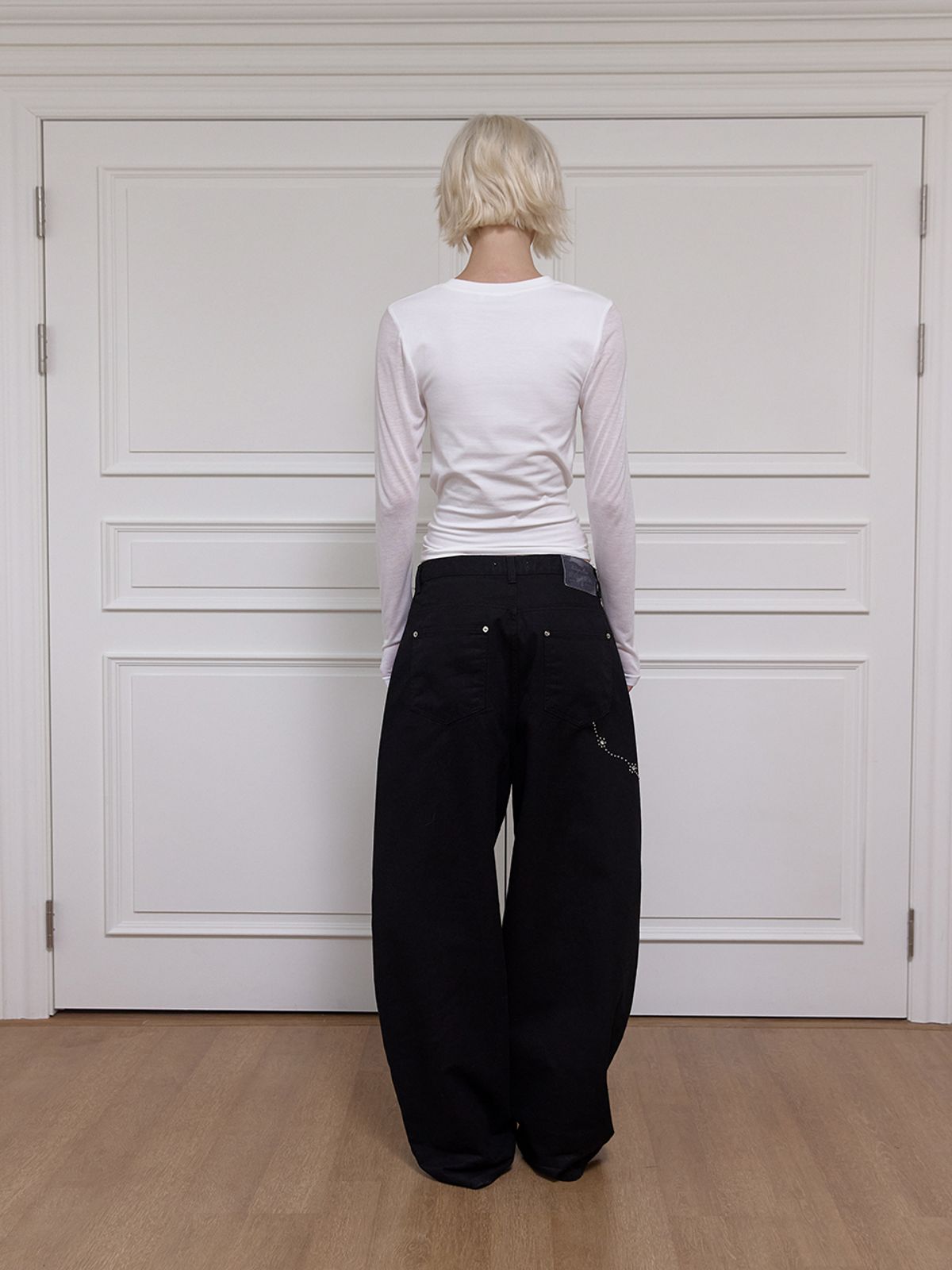 민더리(MEENDERI) TWIST SHEER TIED TOP - WHITE