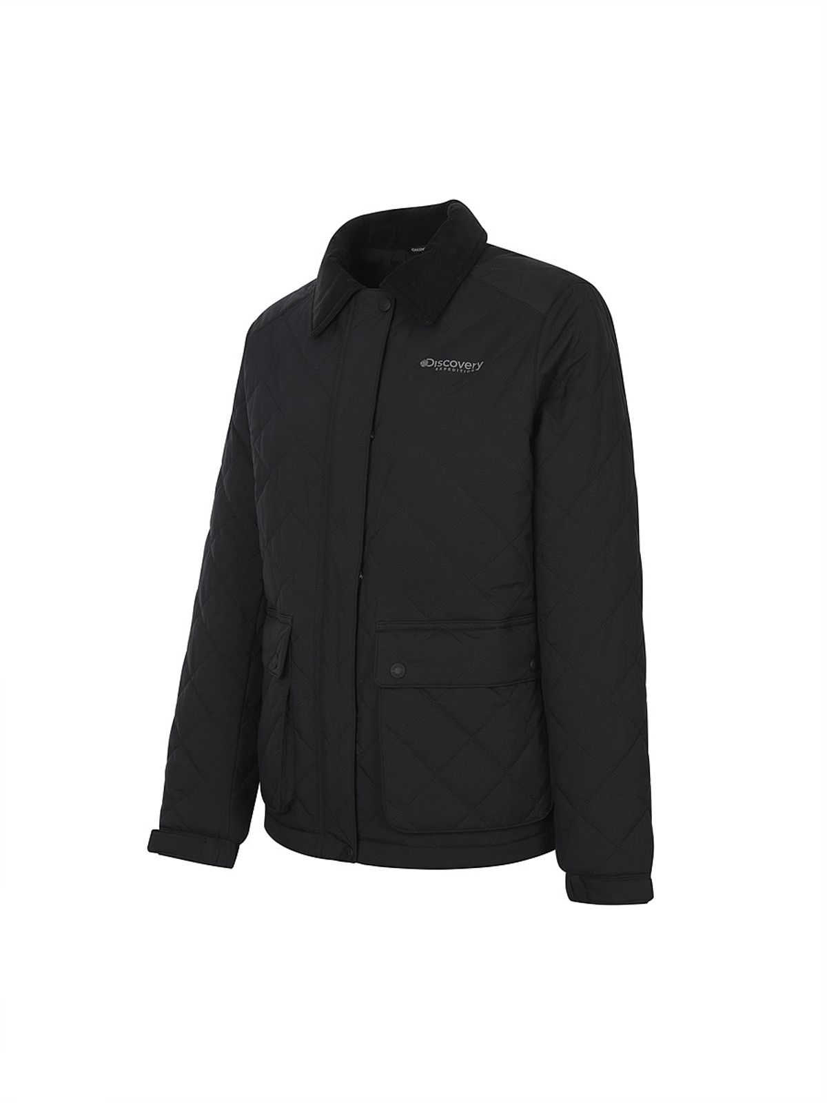 디스커버리 익스페디션(DISCOVERY EXPEDITION) 여성 퀼팅 사파리 워크 자켓 (BLACK)
