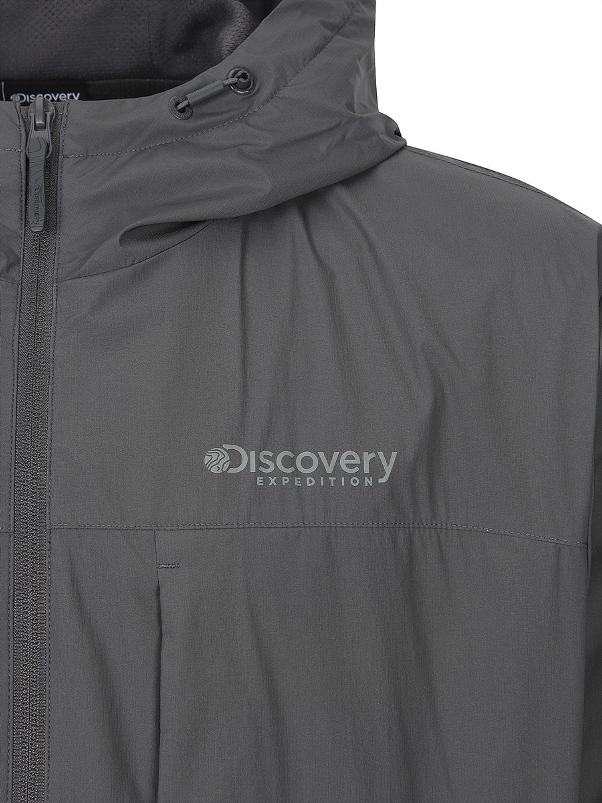 디스커버리 익스페디션(DISCOVERY EXPEDITION) 남성 메쉬 기모 우븐 후디드 트레이닝 자켓 (D/GREY)