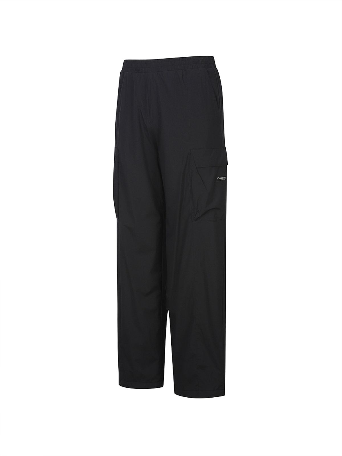 디스커버리 익스페디션(DISCOVERY EXPEDITION) 남성 메쉬 기모 우븐 트레이닝 스트링 팬츠 (BLACK)