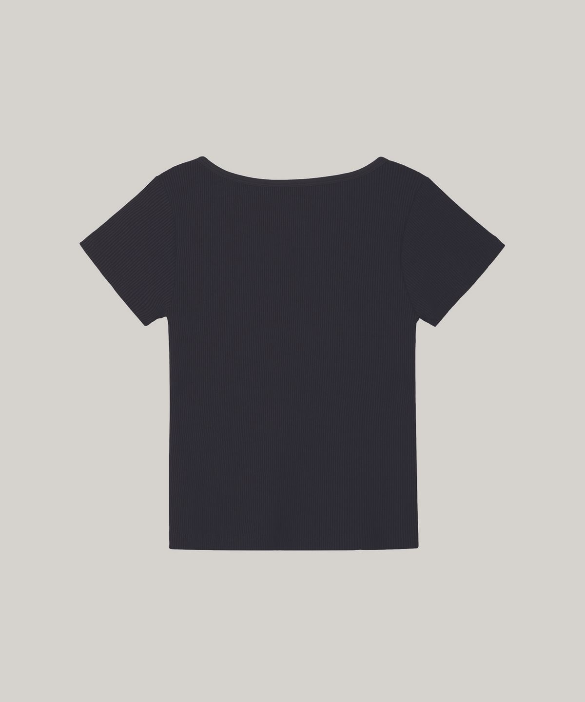 포에트서울(POETSEOUL) u neck button t-shirts_black
