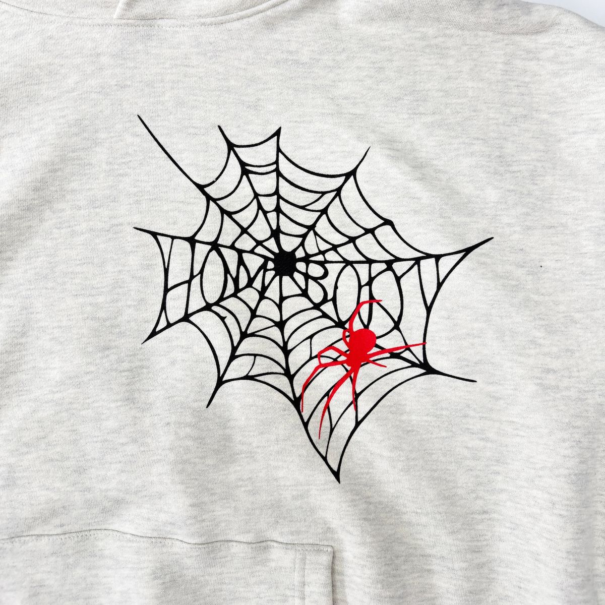헤테로(HETERO) Homebody Web Hoodie (Melange Gray)
