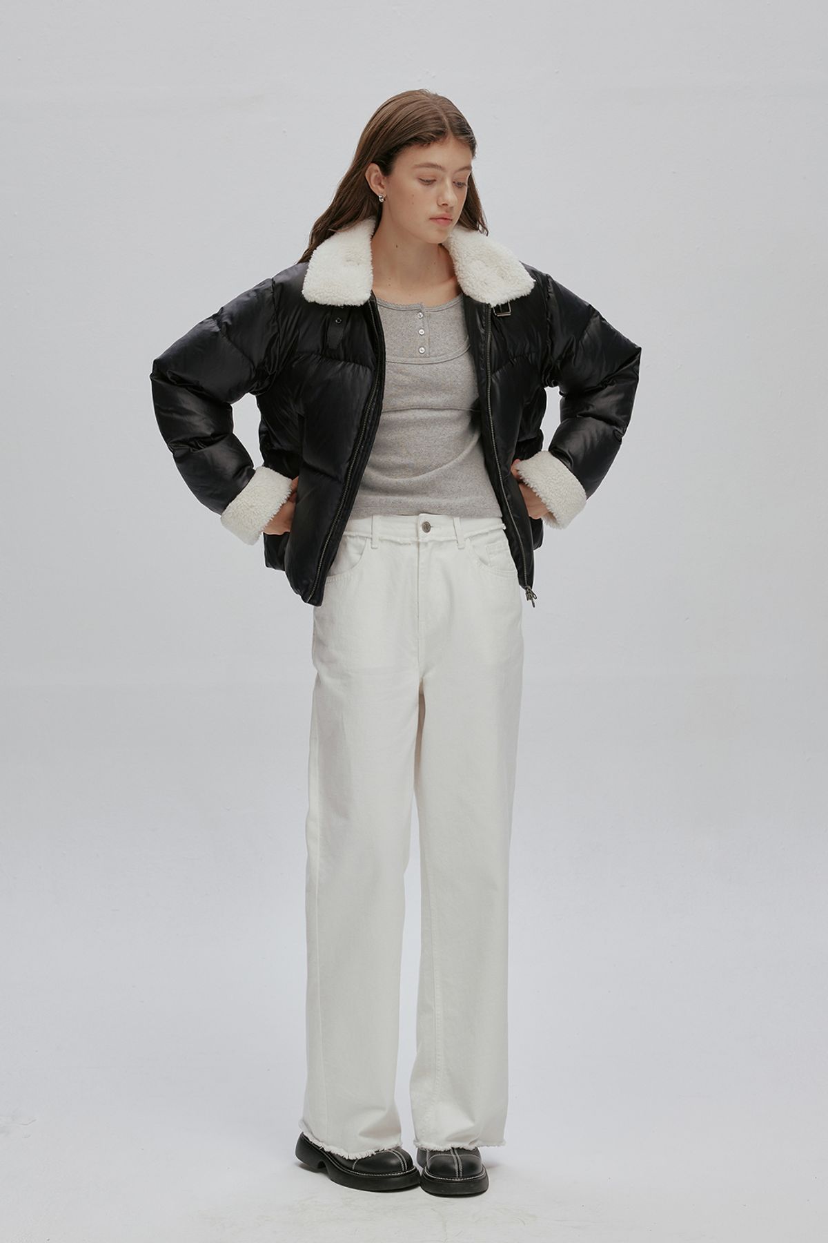 애프터아워즈(AFTERHOURS) MUSTANG DOWN JACKET (BLACK)