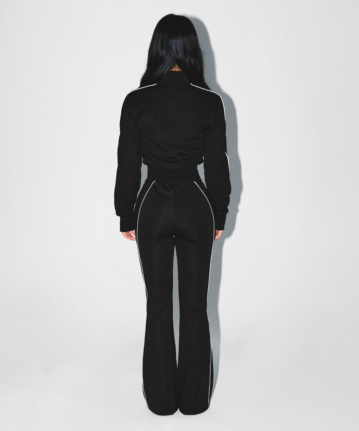 본투윈(BORN TO WIN) W PIPING LINE ZIP UP JACKET [BLACK]