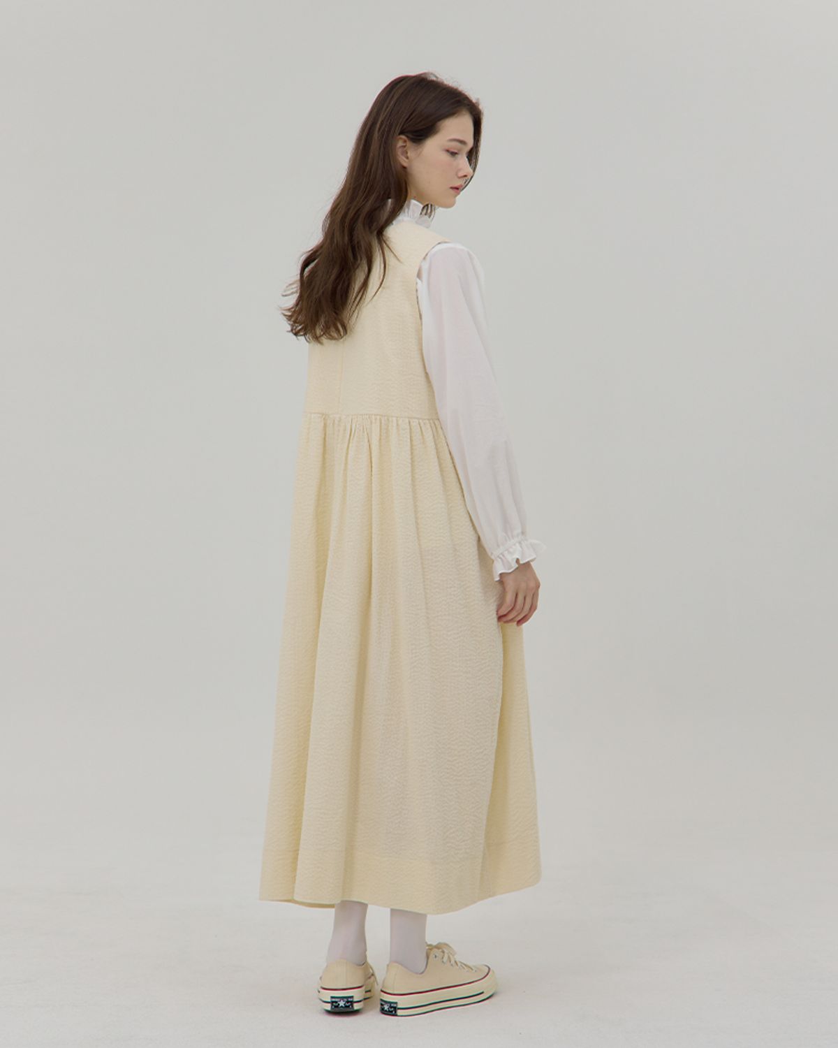 레브하티드(LEVHEARTED) 론도 드레스 - 아이보리