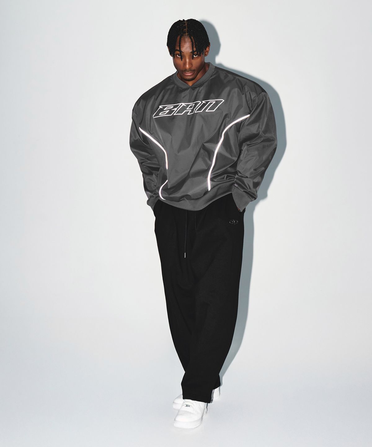본투윈(BORN TO WIN) VENTILATION WOVEN PISTE [CHARCOAL]