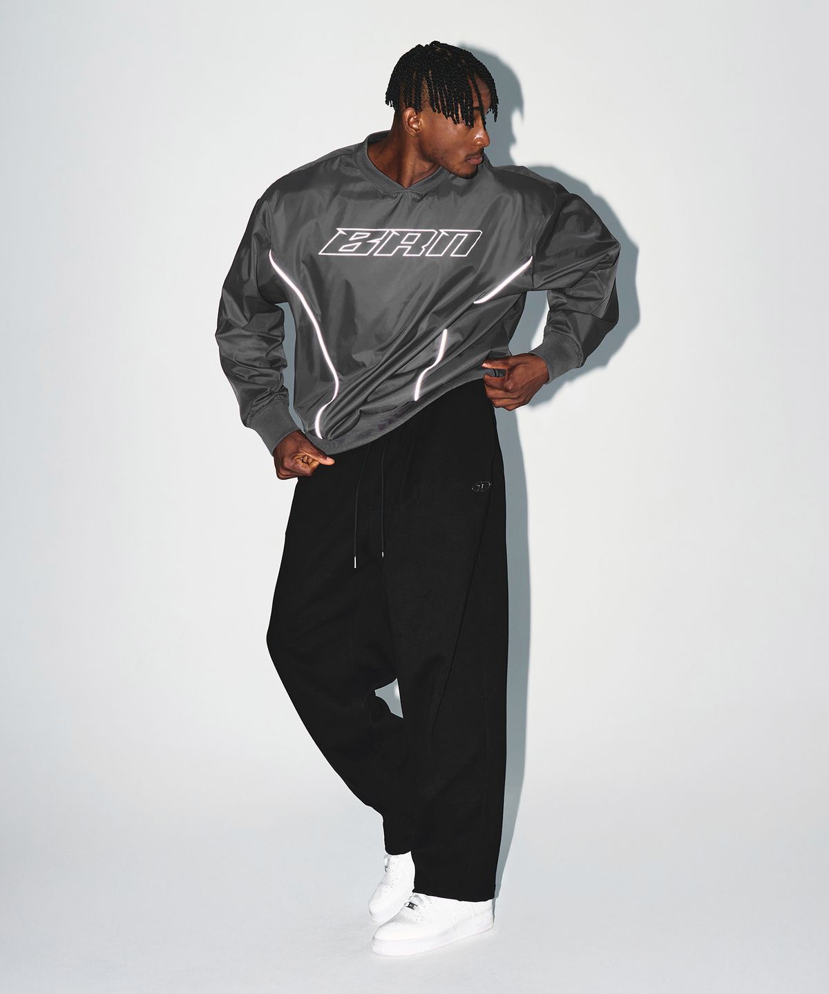 본투윈(BORN TO WIN) VENTILATION WOVEN PISTE [CHARCOAL]