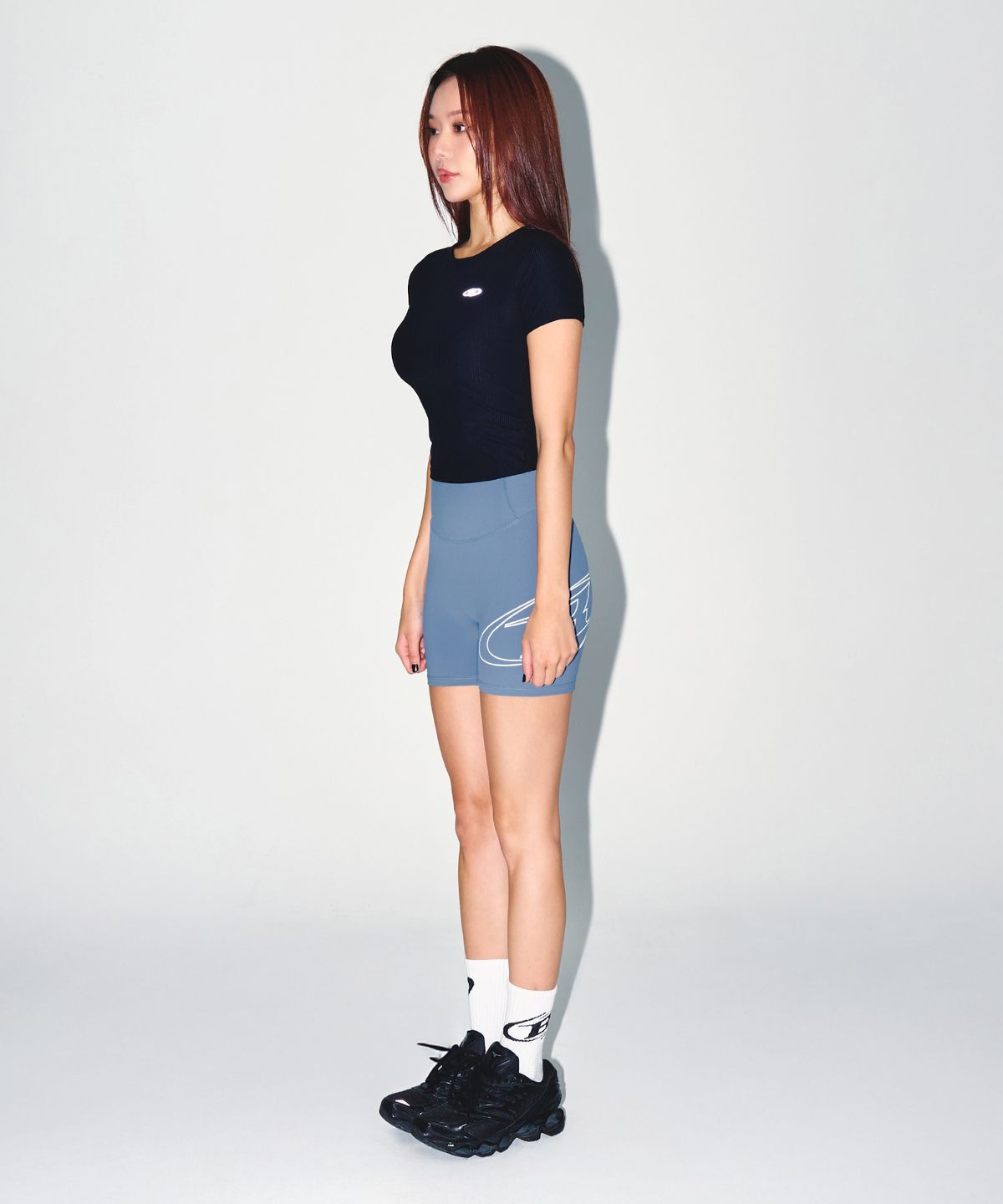 본투윈(BORN TO WIN) W STROKE B 3.5 BIKER SHORTS [BLUE]