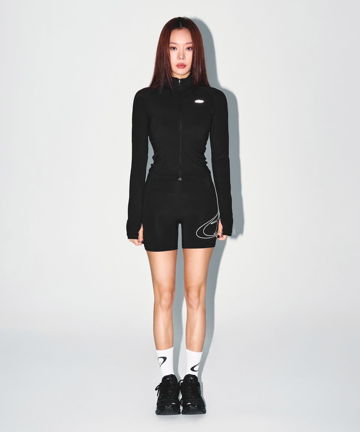 본투윈(BORN TO WIN) W STROKE B 3.5 BIKER SHORTS [BLACK]