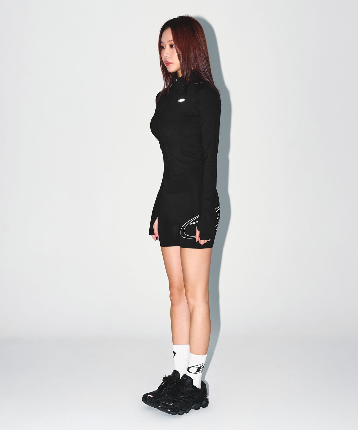 본투윈(BORN TO WIN) W STROKE B 3.5 BIKER SHORTS [BLACK]