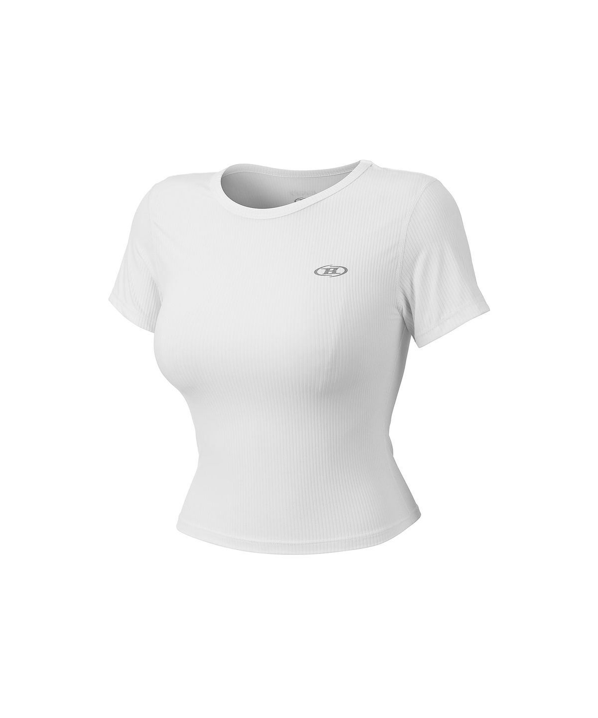 본투윈(BORN TO WIN) W FITNESS RIBBED T-SHIRTS [WHITE]