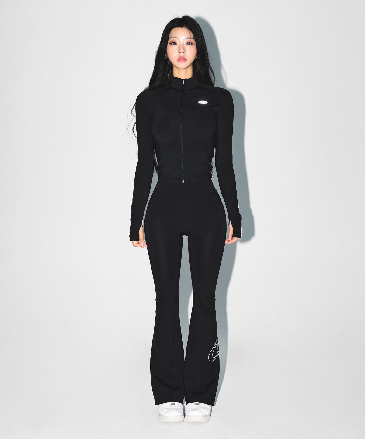 본투윈(BORN TO WIN) W COMPRESSION FULL ZIP UP JACKET [BLACK]