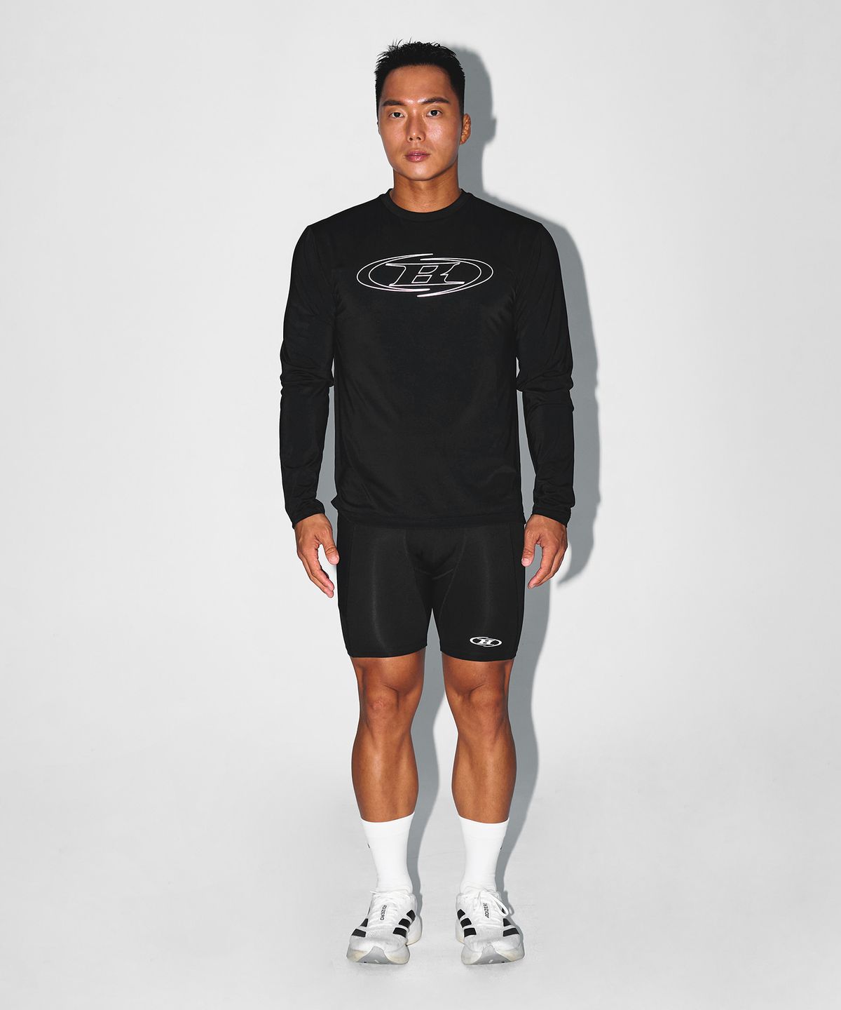 본투윈(BORN TO WIN) STROKE B QUICK DRY LONG SLEEVE [BLACK]