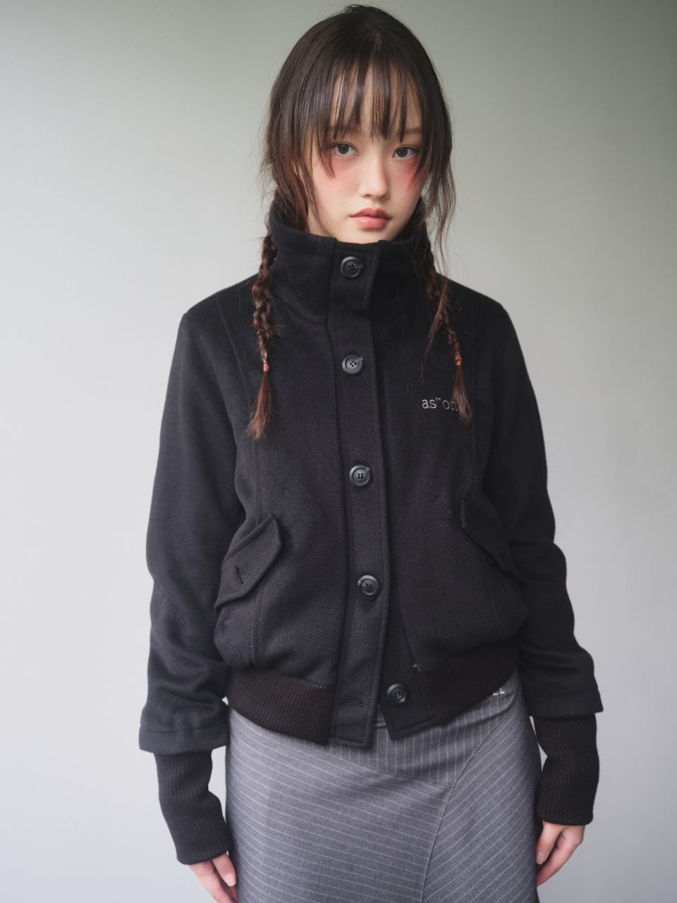 MUSINSA公式 | ASON DUMBO WOOL JACKET / BLACK