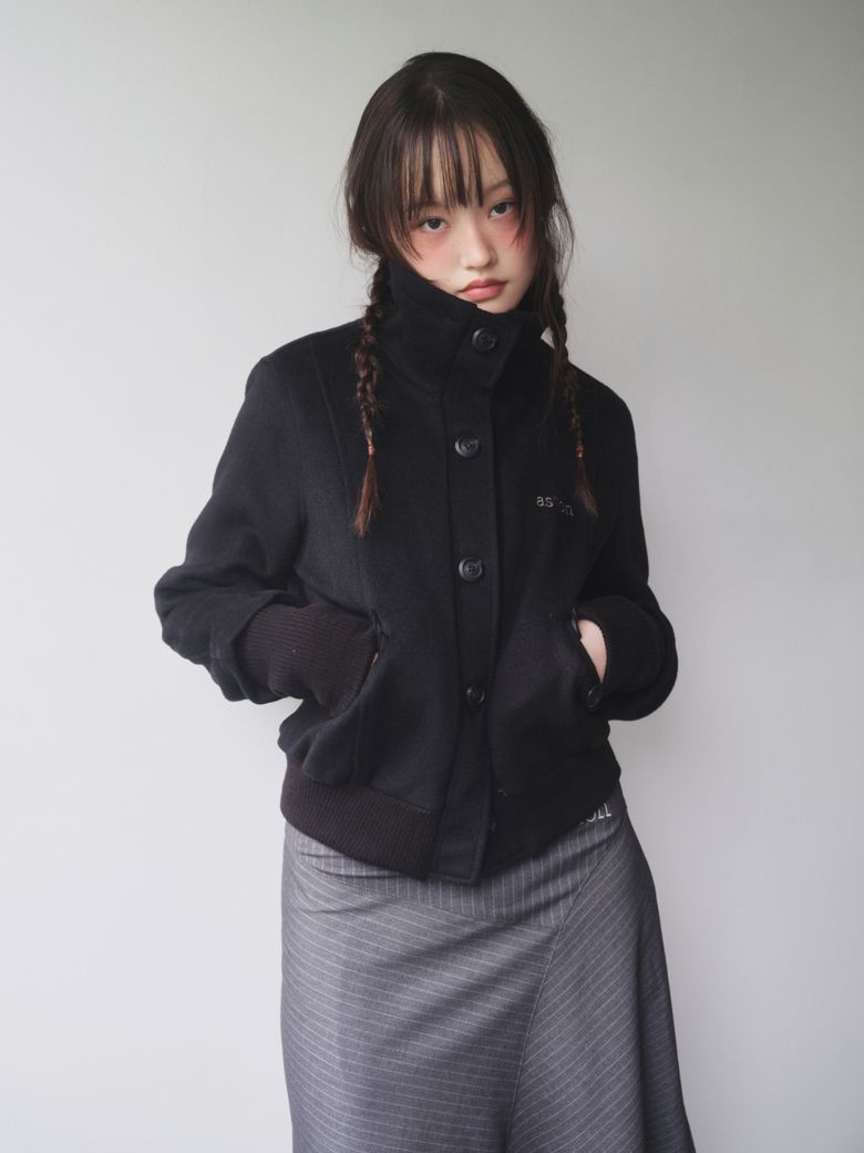 MUSINSA公式 | ASON DUMBO WOOL JACKET / BLACK