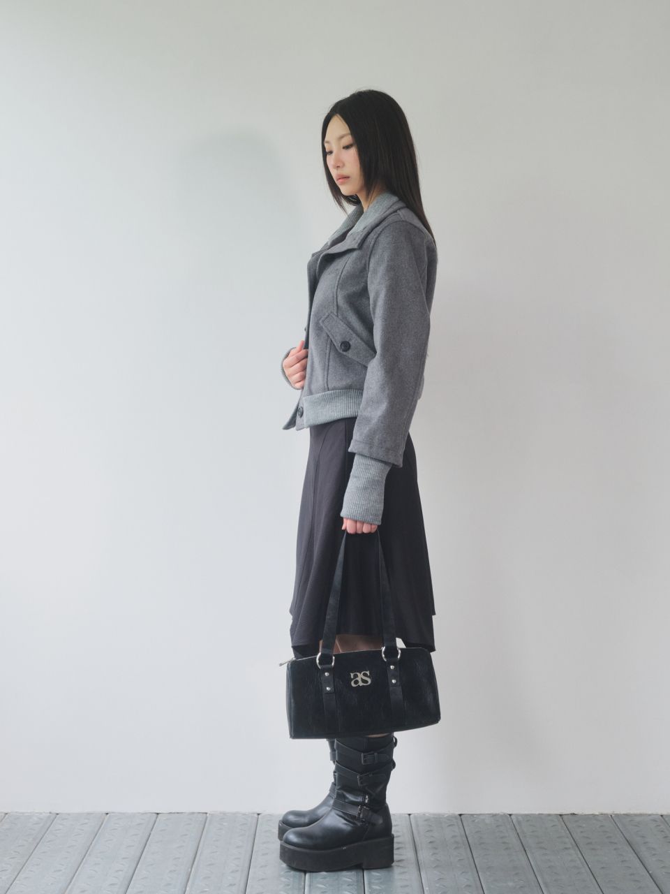 MUSINSA公式 | ASON DUMBO WOOL JACKET / GRAY