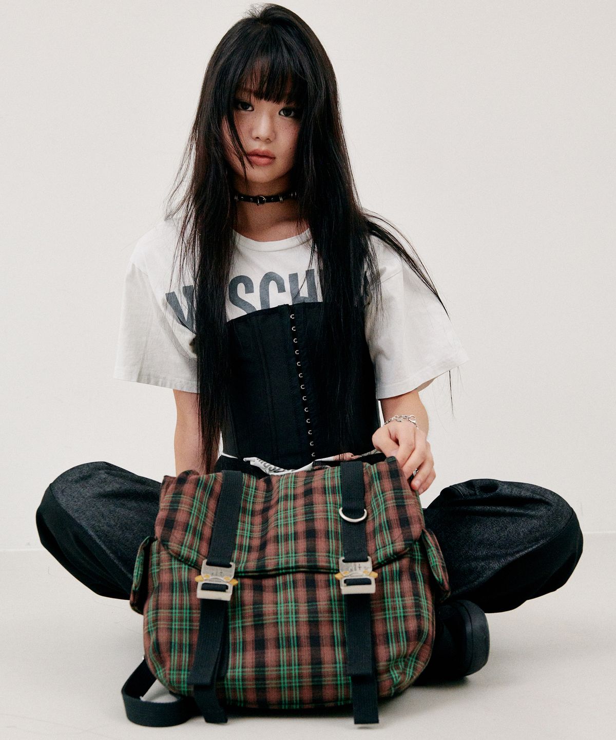 닐링(NILLRING) 5PM30 Backpack Check _ Multi Green